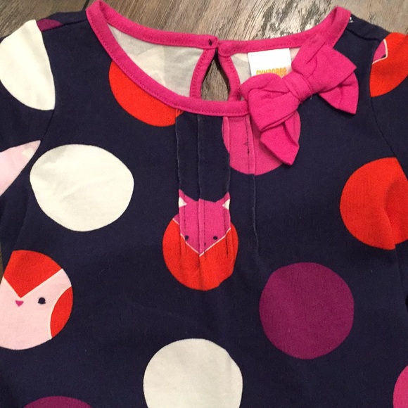 Gymboree 2 Piece Animal Polka Dot Dress 2T - Picture 3 of 7